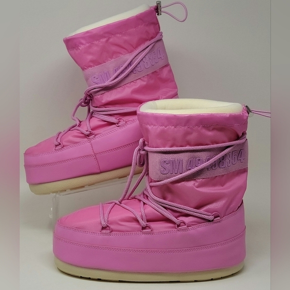 Steve Madden Mav Textile  Lined Cold Weather Platform Bootie Women Size 7-6 New - Picture 3 of 10